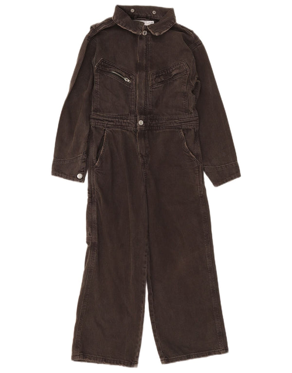 Zara Carpenter Denim-Overall für Mädchen, 6–7 Jahre, graue Baumwolle