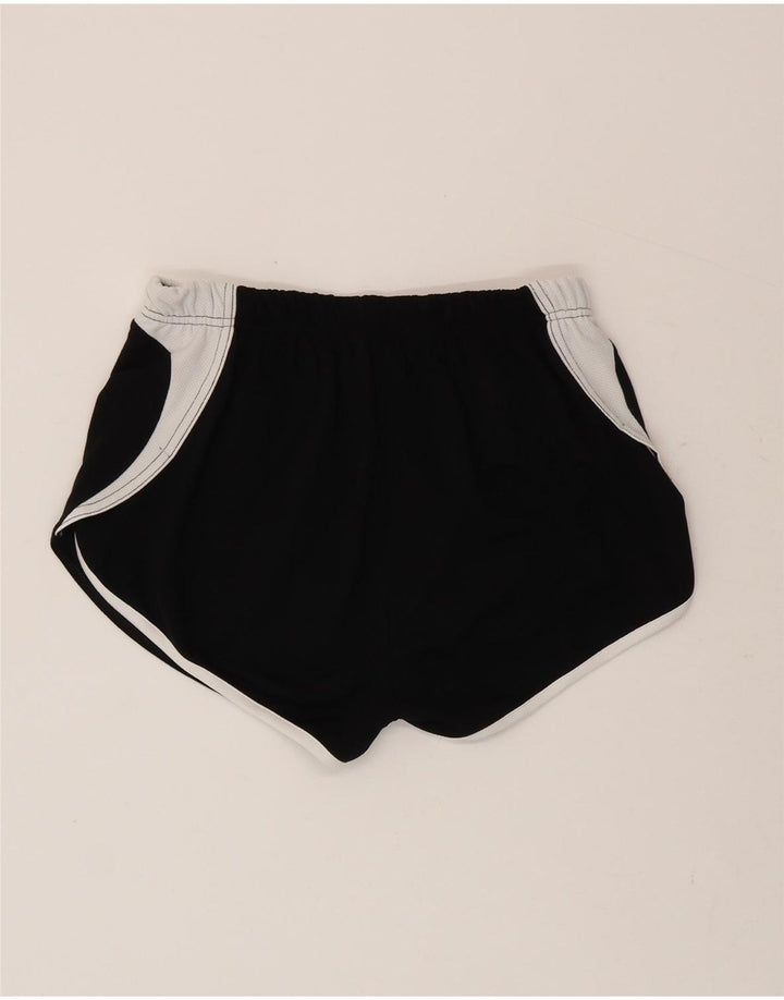 Asics Damen Sportshorts UK 12 Mittelschwarzes Colourblock-Polyester