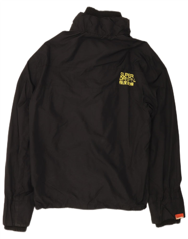 SUPERDRY Damen The Windcheater Windjacke UK 18 XL Schwarz Nylon