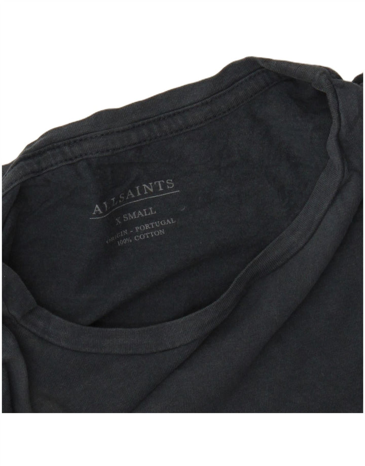 ALL SAINTS Herren T-Shirt Top XS Grau Baumwolle