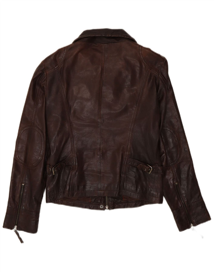 Gipsy Damen Lederjacke UK 14 Large Braun