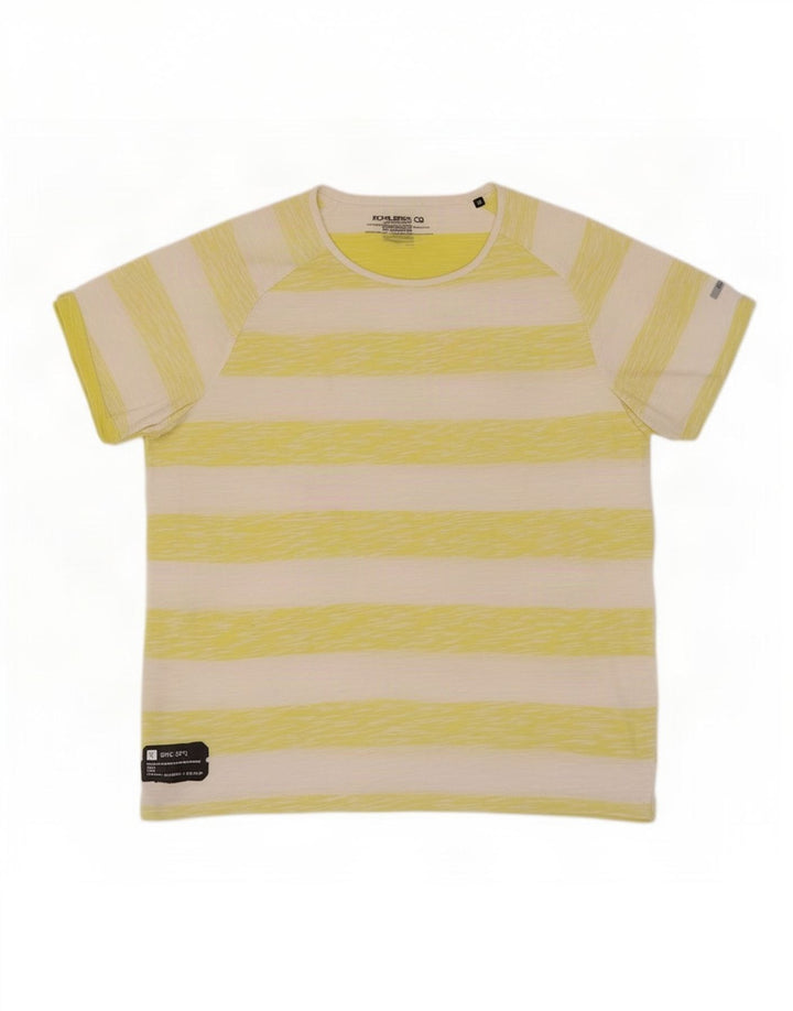 Jack & Jones Herren T-Shirt Top Mittelgelb gestreift