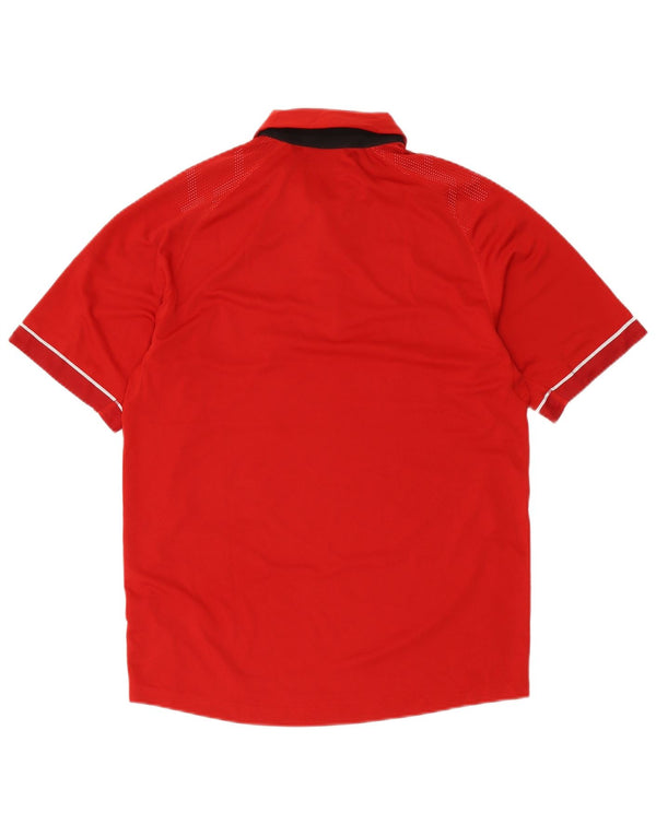 Adidas Herren Poloshirt Mittelrotes Polyester