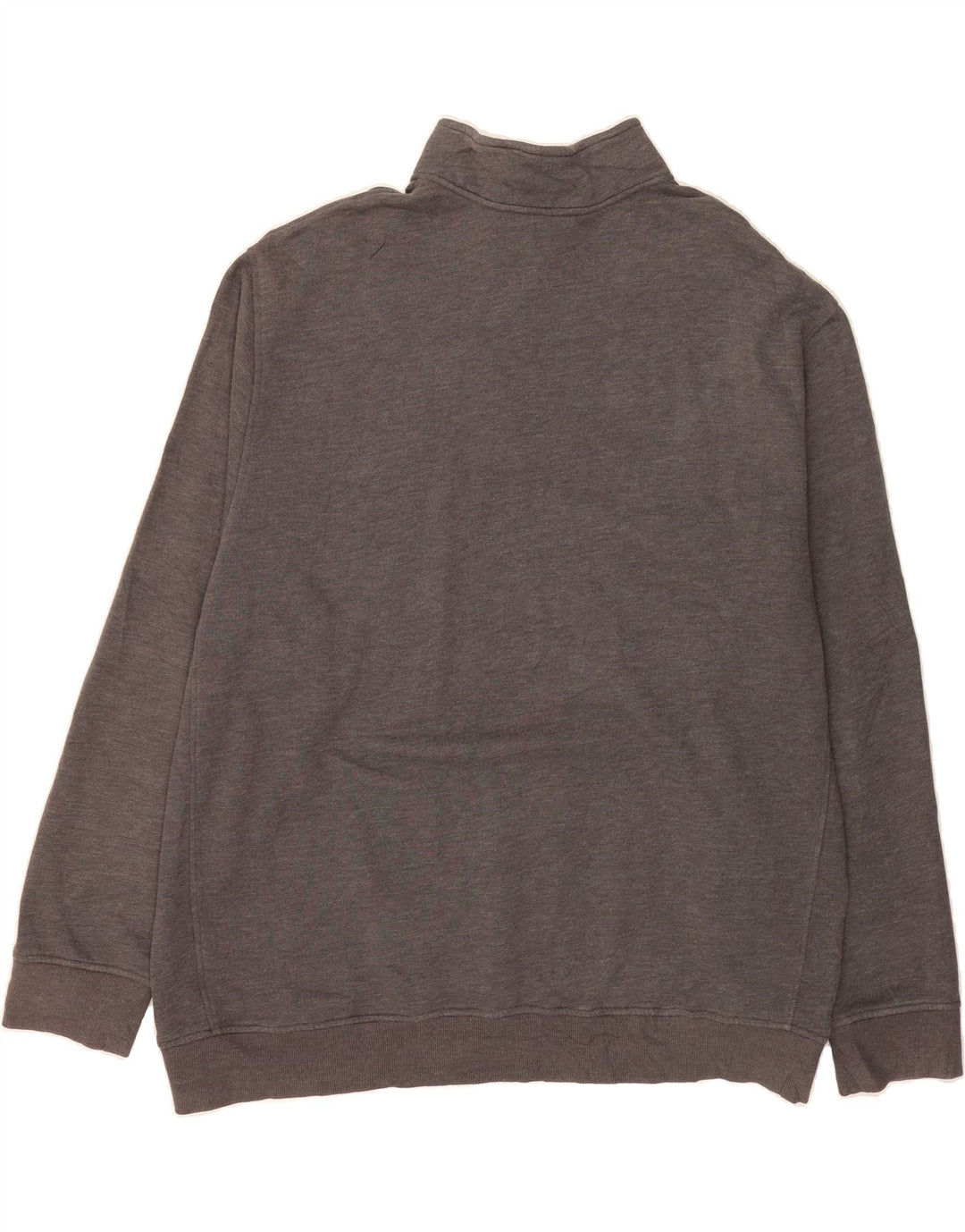 IZOD Mens Zip Neck Sweatshirt Jumper 3XL Grey Cotton Vintage Izod and Second-Hand Izod from Messina Hembry 