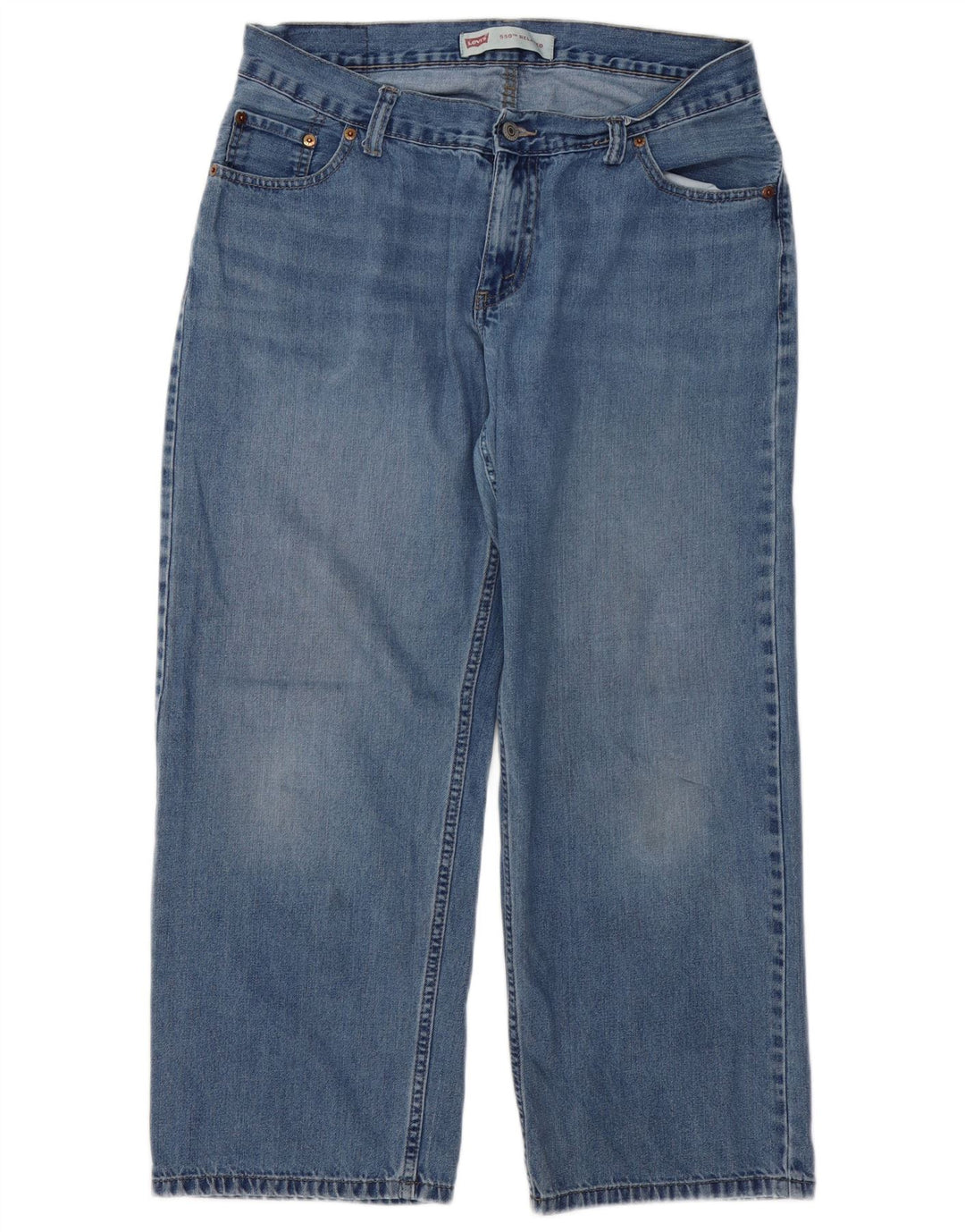 LEVI'S Jungen 550 Relaxed Fit Straight Jeans 13–14 Jahre W33 L28 Blaue Baumwolle