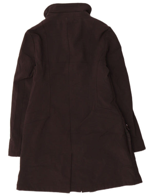 Calvin Klein Damen Regenmantel UK 10 Small Schwarz Polyester