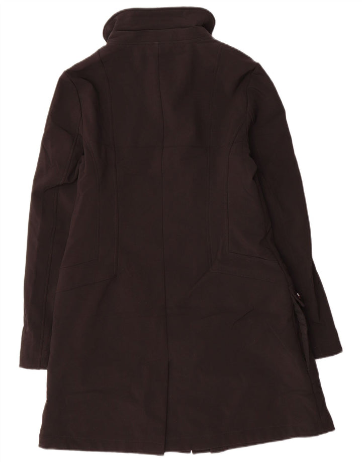 Calvin Klein Damen Regenmantel UK 10 Small Schwarz Polyester
