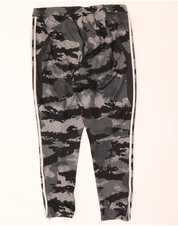 ADIDAS Herren-Trainingshose, XL, grau, Camouflage-Polyester