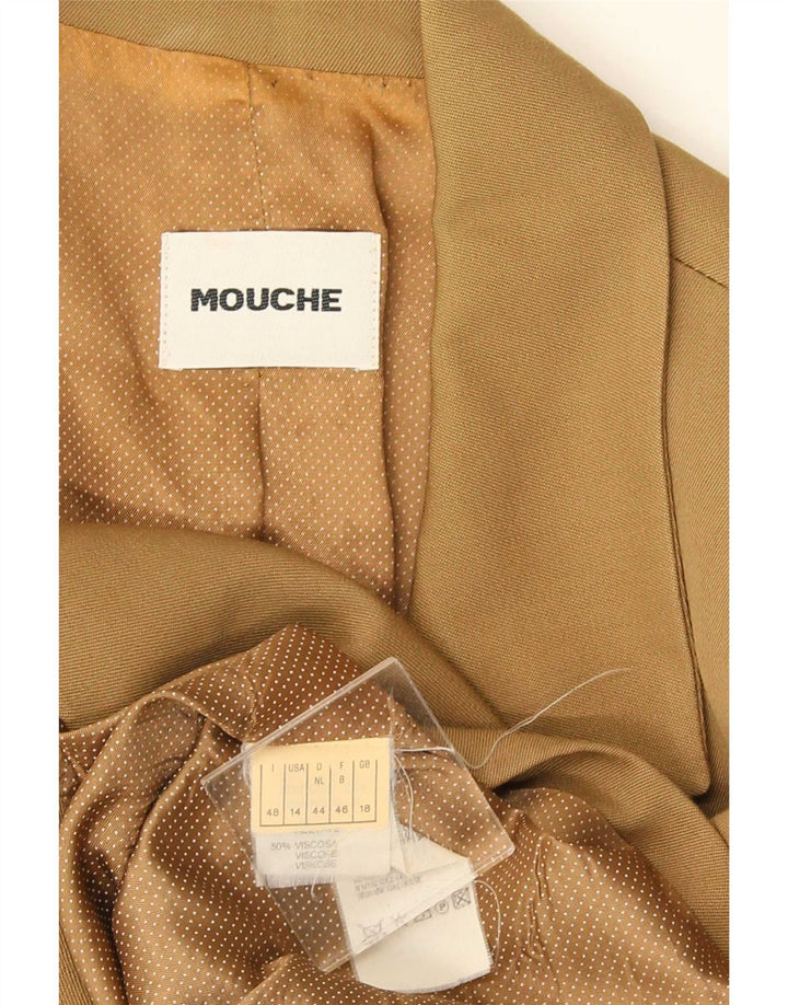 Mouche Damen Zweireihige Blazerjacke UK 18 XL Khaki