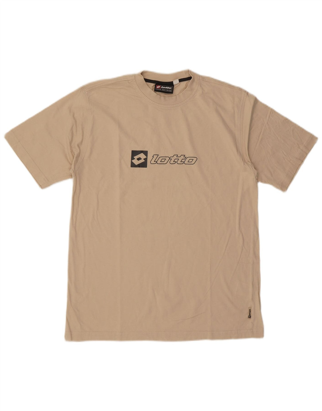 Lotto Herren-T-Shirt mit Grafik, mittelbeige Baumwolle