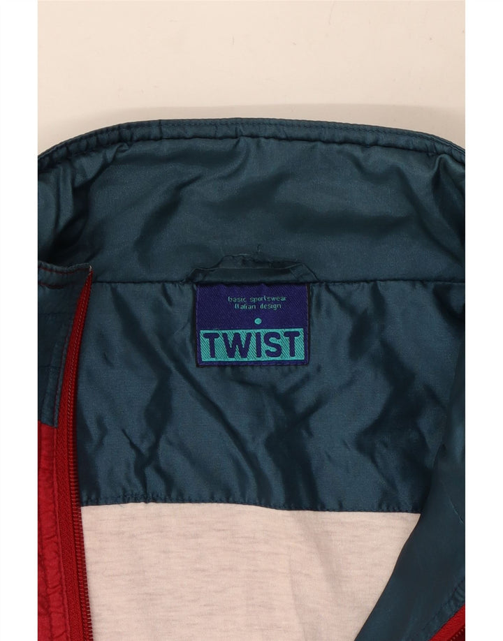 BASIC Herren-Trainingsanzug-Top-Jacke, groß, mehrfarbig, Farbblock