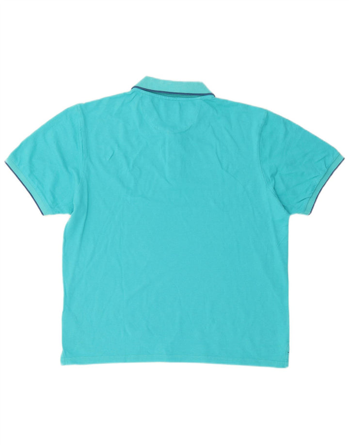 North Sails Herren-Poloshirt, große blaue Baumwolle