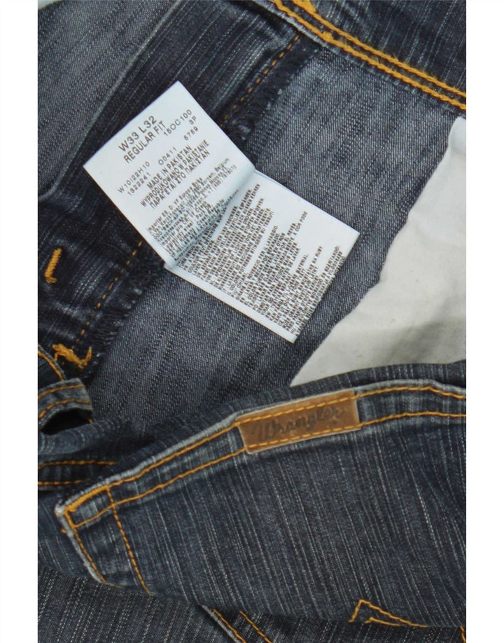 Wrangler Damen-Jeans mit normaler Passform, gerade Passform, W33 L32, marineblaue Baumwolle