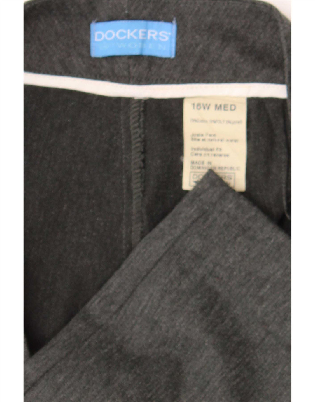 Dockers Herren-Freizeithose, gerade, Größe M, W36, L28, Grau, Baumwolle