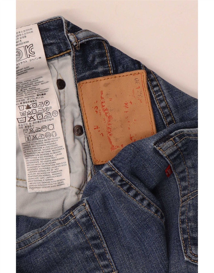 Levi's Damen Slim Jeans W32 L28 Blaue Baumwolle