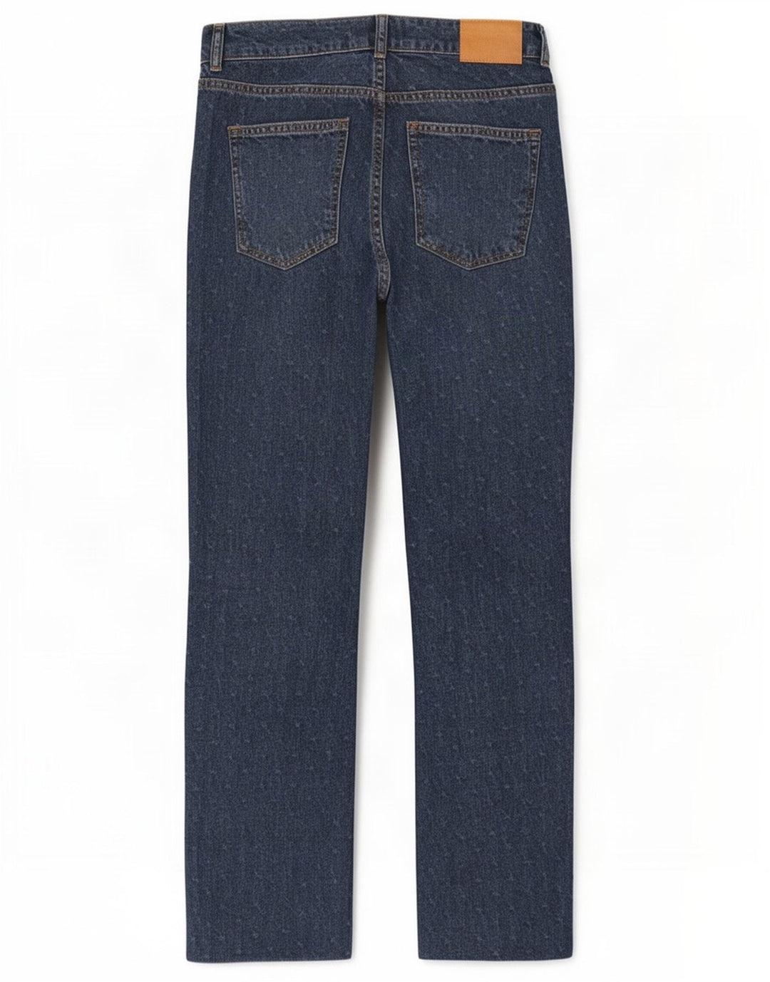 Zara Damen Straight Jeans EU 38 Small W28 L28 Blau gepunktet