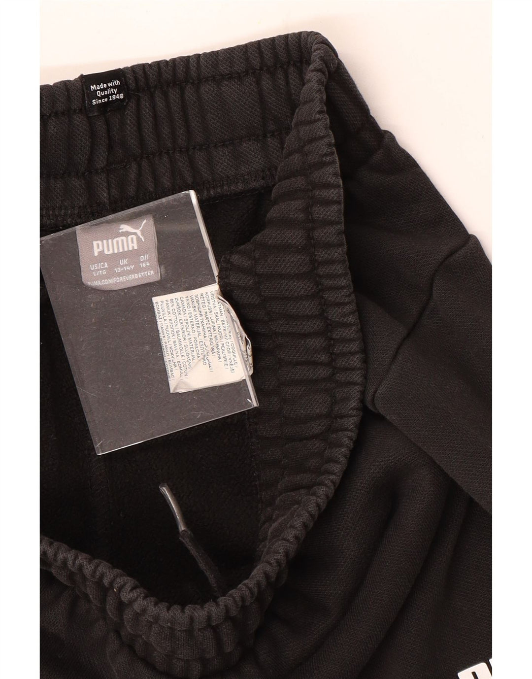 PUMA Jungen-Trainingshose, Jogginghose, 13–14 Jahre, schwarze Baumwolle