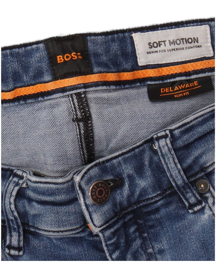 Hugo Boss Herren Delaware Slim Jeans W32 L32 Blau