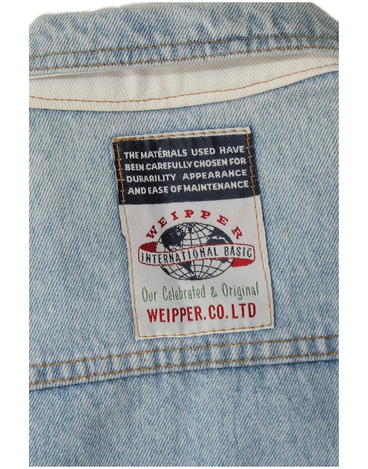 Weipper Damen Crop Denim Jacke UK 16 Large Blau