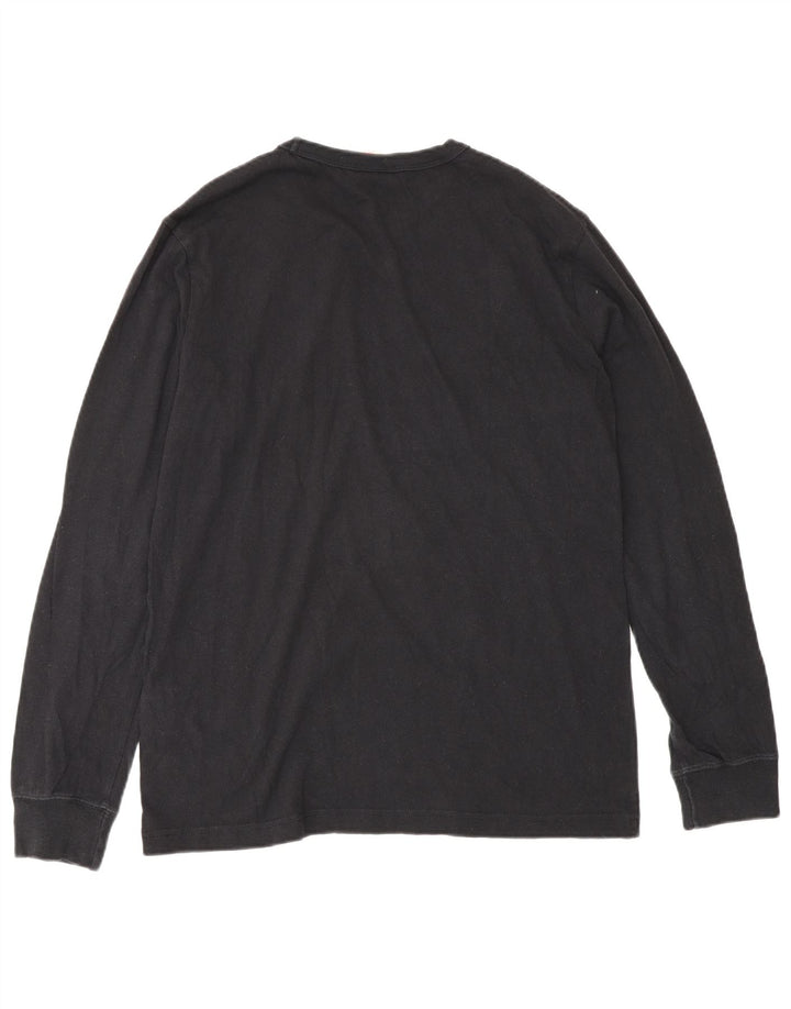 Champion Herren Top Langarm XS Schwarz Baumwolle