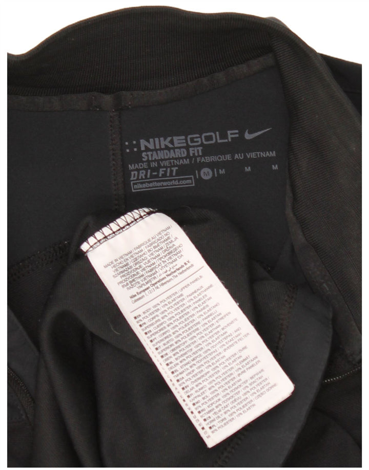 Nike Herren Dri Fit Standard Pullover-Trainingsanzug-Oberteil, Mittelschwarz, Farbblock