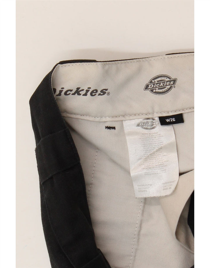 Dickies Damen-Chinohose mit weitem Bein, W26 L28, schwarzes Polyester