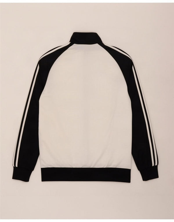 Adidas Mens Tracksuit Top Jacket UK 34/36 Small White Colourblock