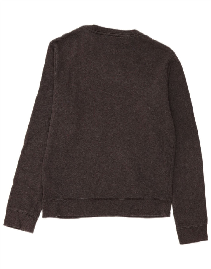 Tommy Hilfiger Herren-Sweatshirt mit Grafik, mittelgraue Baumwolle