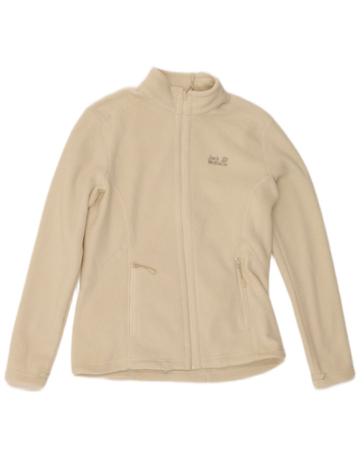 Jack Wolfskin Damen Liner Fleecejacke UK 8/10 Small Off White Polyester