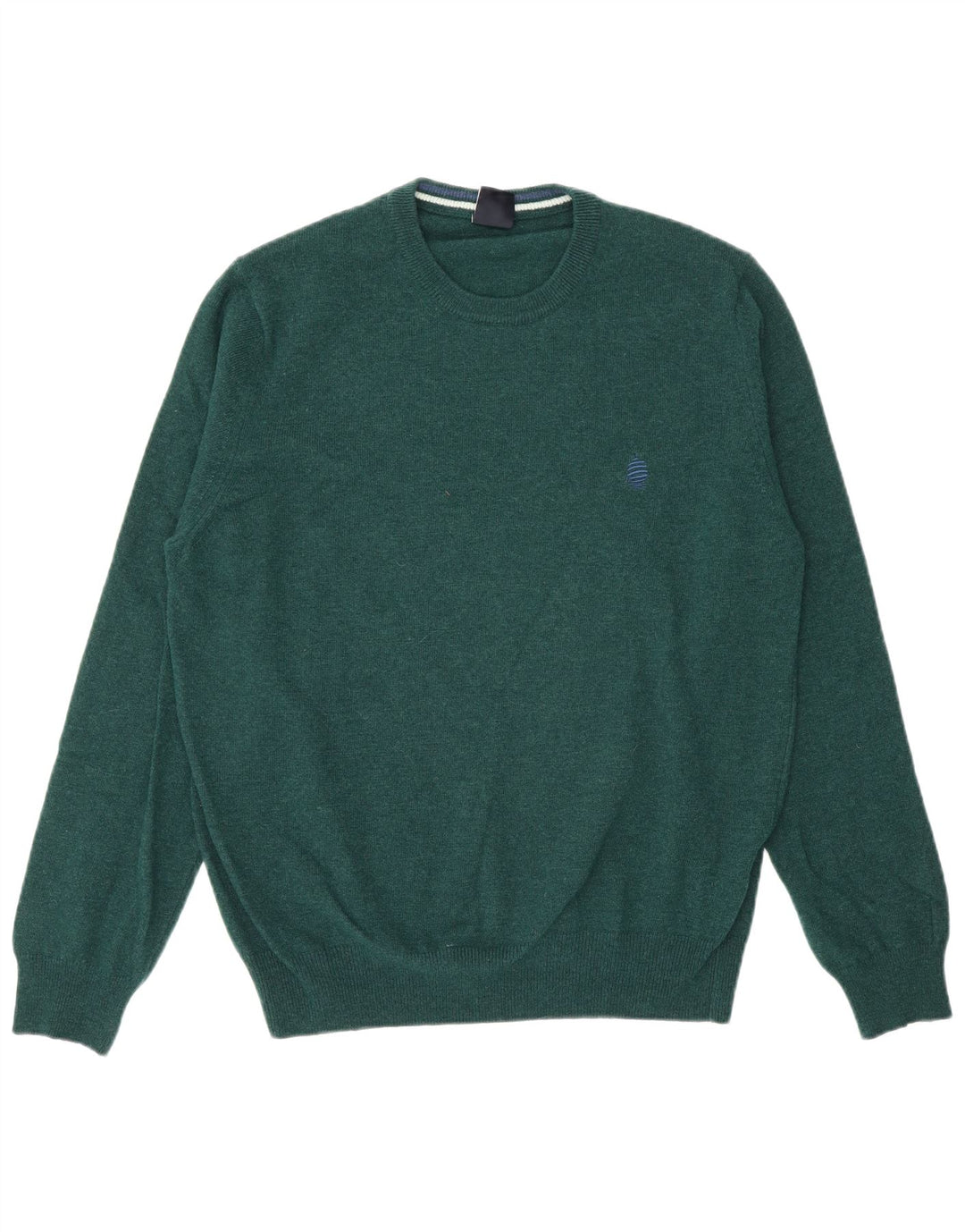 Marina Yachting Herren-Pullover mit Rundhalsausschnitt, mittelgrüne Wolle