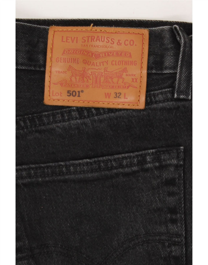 Levi's Herren 501 Denim Shorts W32 Mittelschwarze Baumwolle