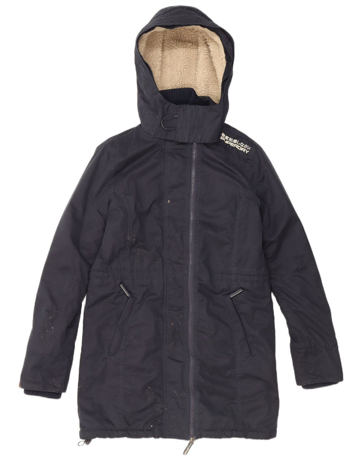 Superdry Herren-Sherpa-Parka mit Kapuze, UK 38, Mittelmarineblau, Polyester