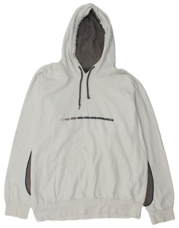 Nike Herren Kapuzenpullover UK 45/47 XL Weißer Farbblock