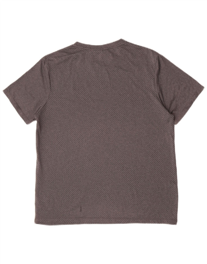 Fila Herren T-Shirt Top Large Grau Polyester