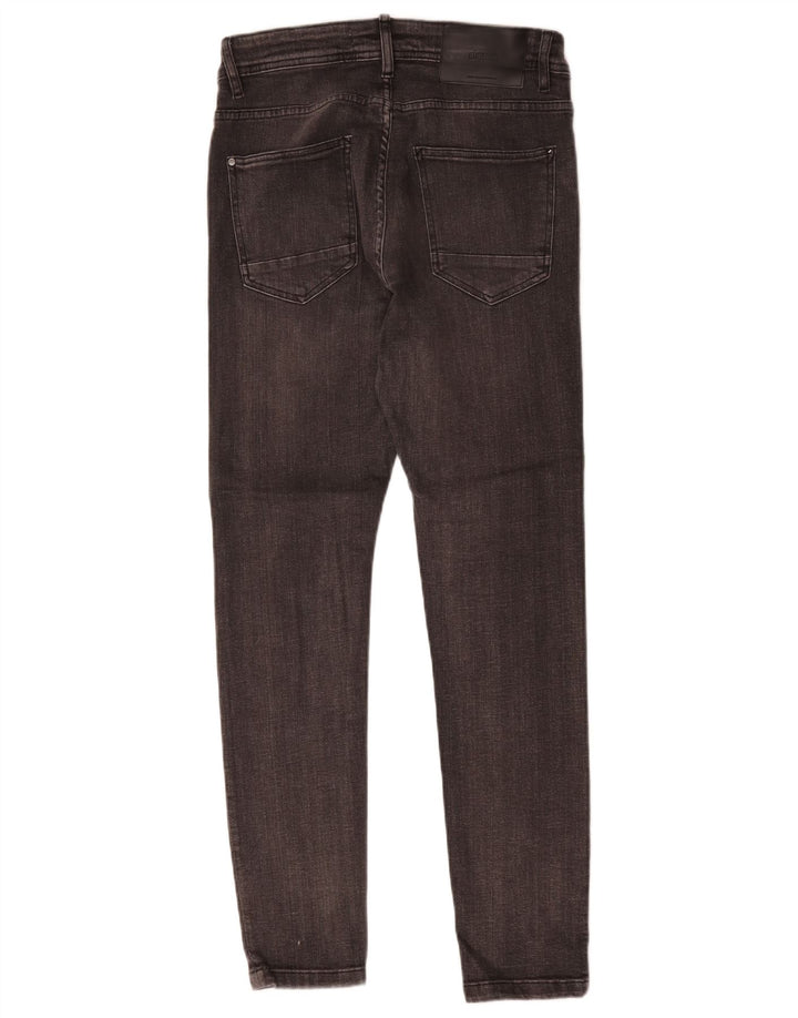 Zara Herren Slim Jeans EU 40 Medium W31 L28 Graue Baumwolle