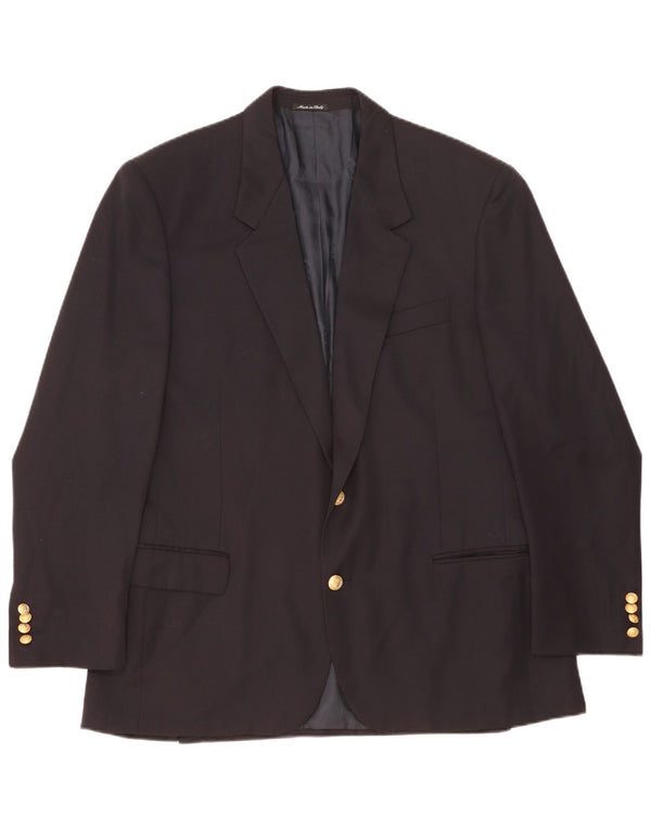 Paul & Shark Herren 2-Knopf-Blazerjacke IT 54 2XL Marineblaue Schurwolle