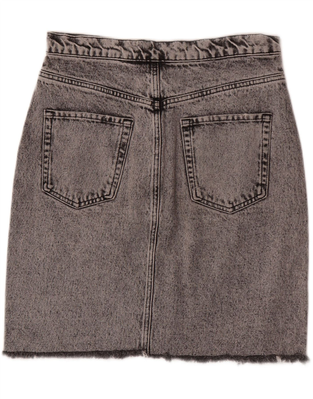 Zara Damen Jeansrock Large W30 Grau