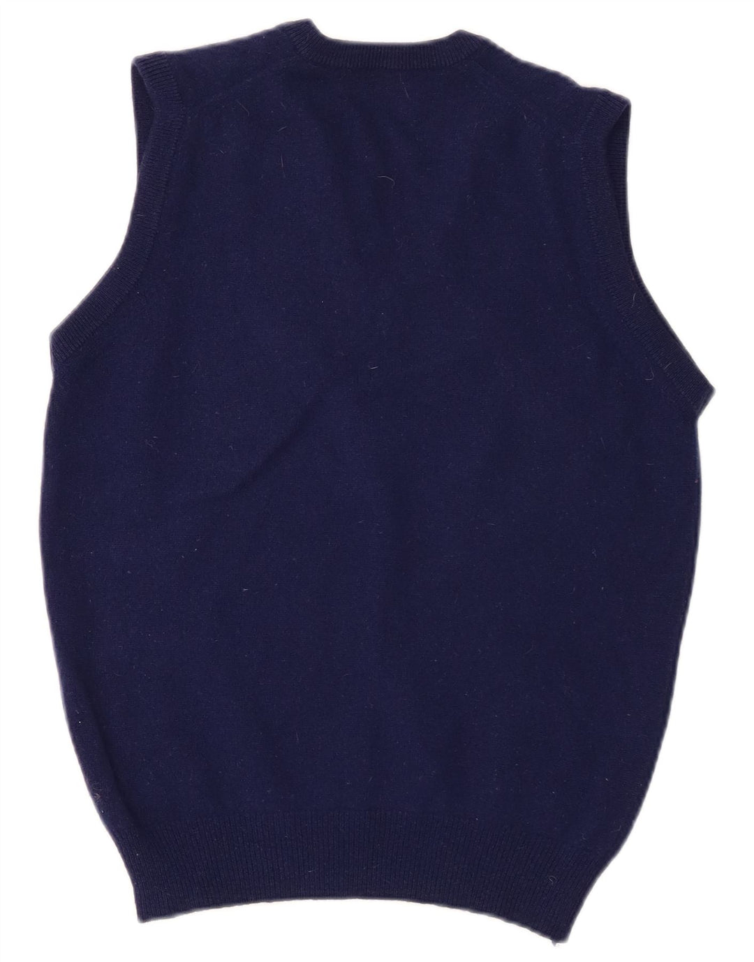 Lyle & Scott Herren Weste Tank Top Small Marineblaue Lammwolle