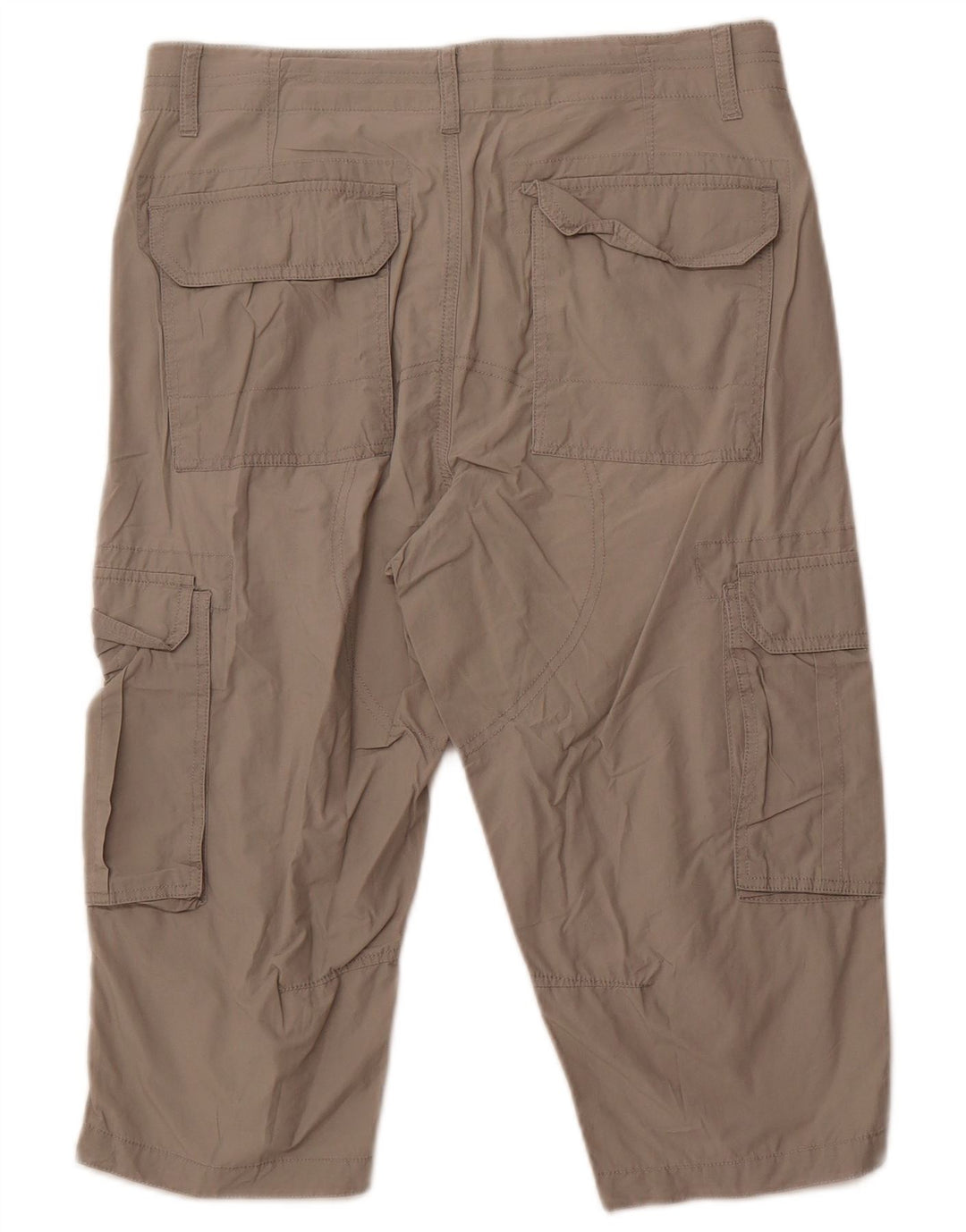 CALVIN KLEIN Herren Cargo Bermuda Shorts W32 Mittelgraue Baumwolle