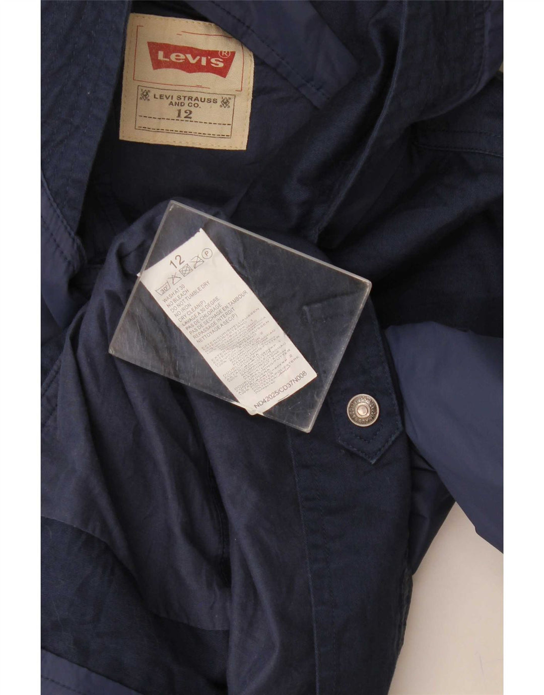 Levi's Bomberjacke mit grafischer Kapuze für Jungen, 11–12 Jahre, Marineblau, Farbblock