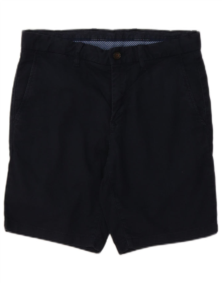 TOMMY HILFIGER Herren Chino-Shorts W30 Mittelmarineblaue Baumwolle