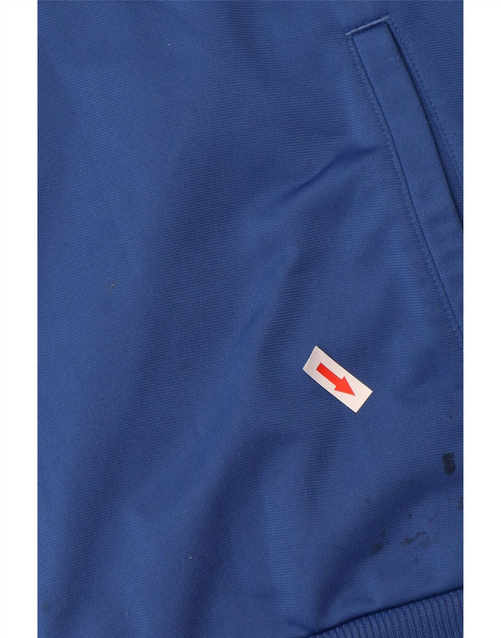 Puma Herren-Trainingsanzug-Top-Jacke, großes blaues Farbblock-Polyester