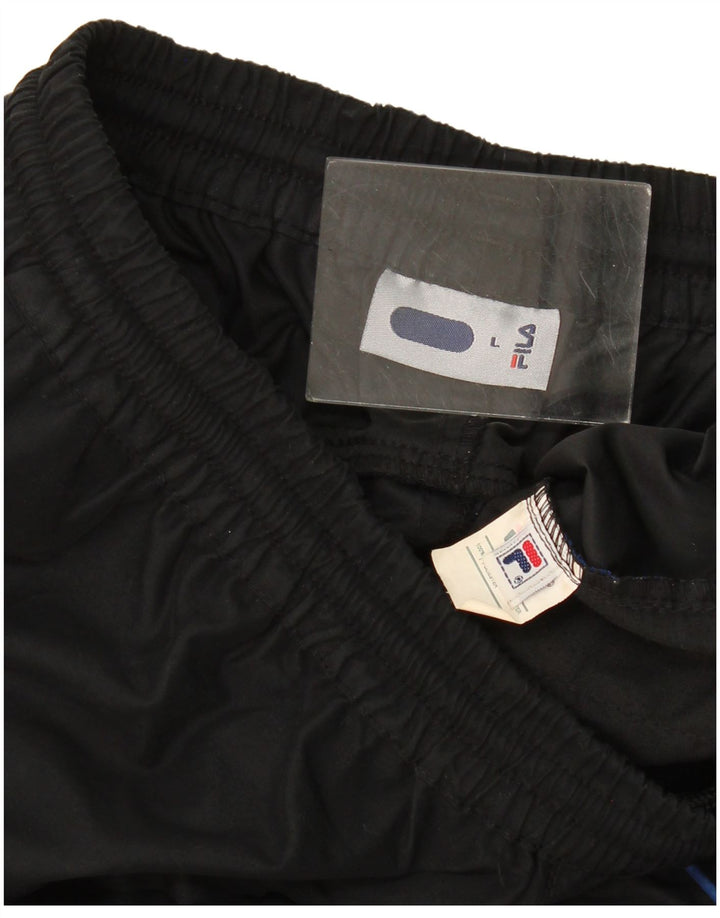 Fila Capri-Trainingshose für Damen, UK 14, Größe L, Schwarz, Polyester