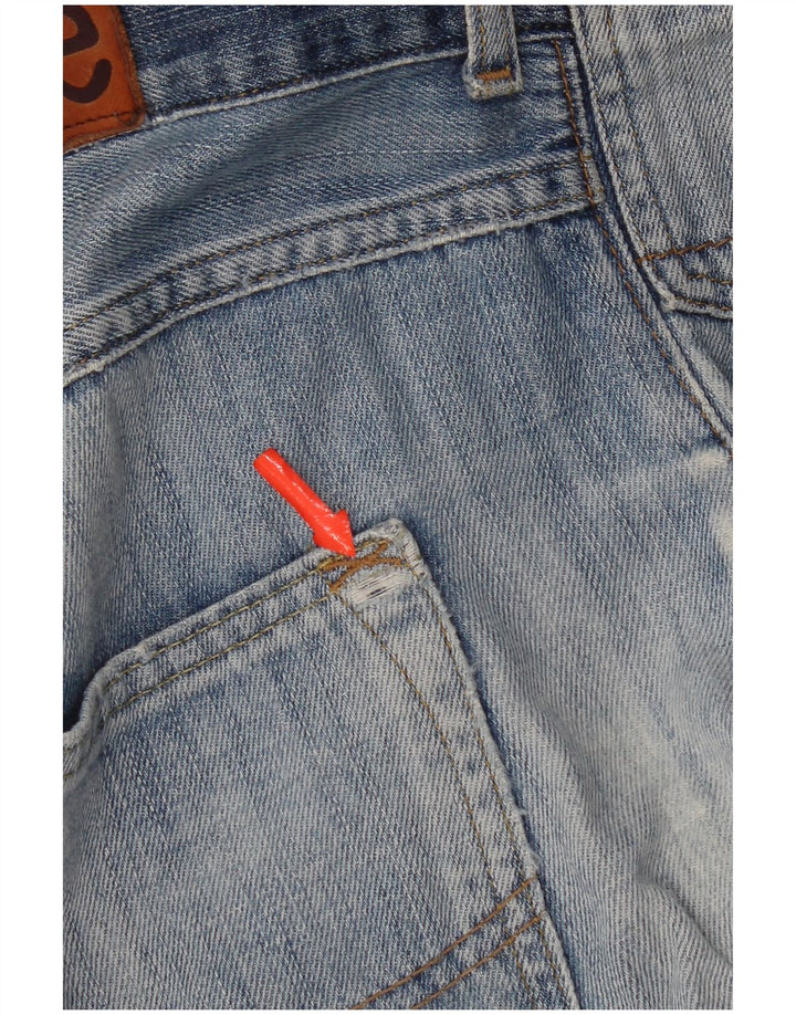 Lee Herren Bermuda Denim Shorts W34 Große blaue Baumwolle
