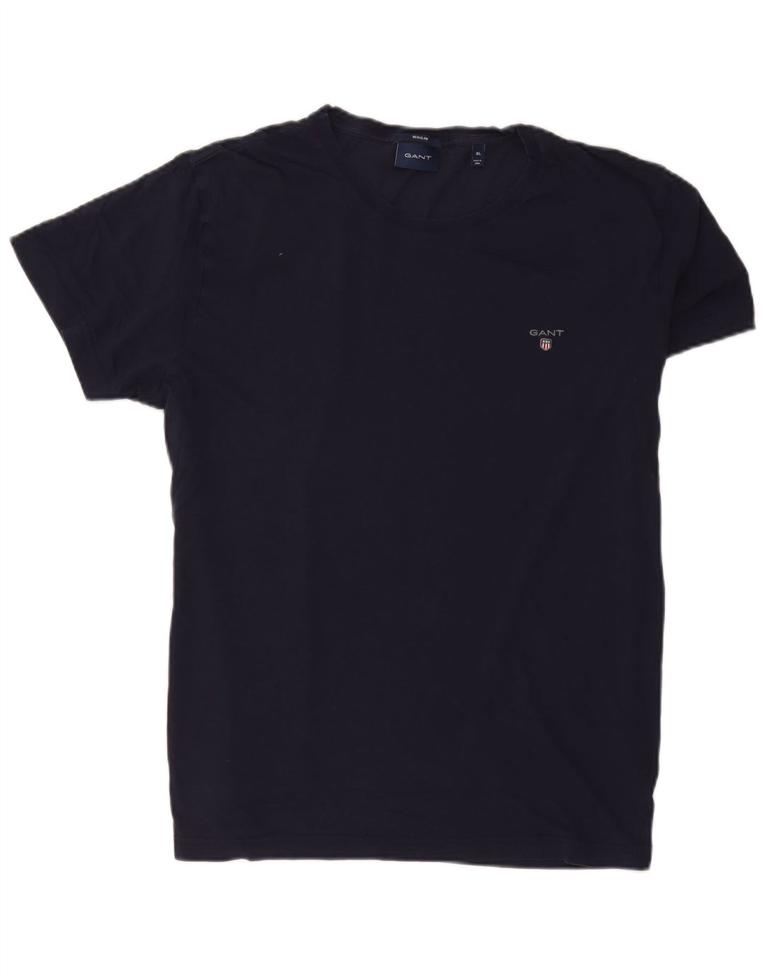 Gant Herren Regular T-Shirt Top XL Marineblau Baumwolle