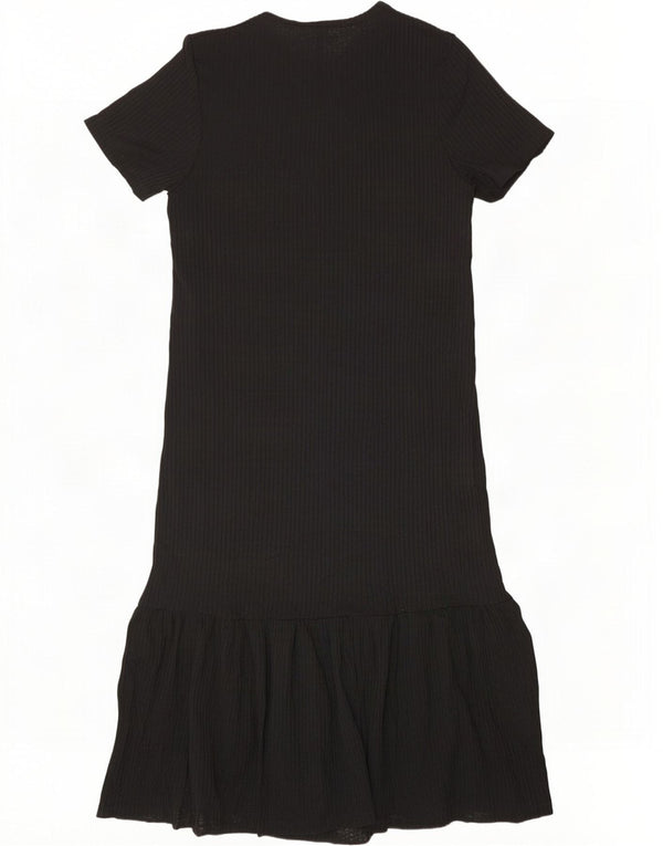 Zara Damen Maxikleid UK 10 Small Schwarz