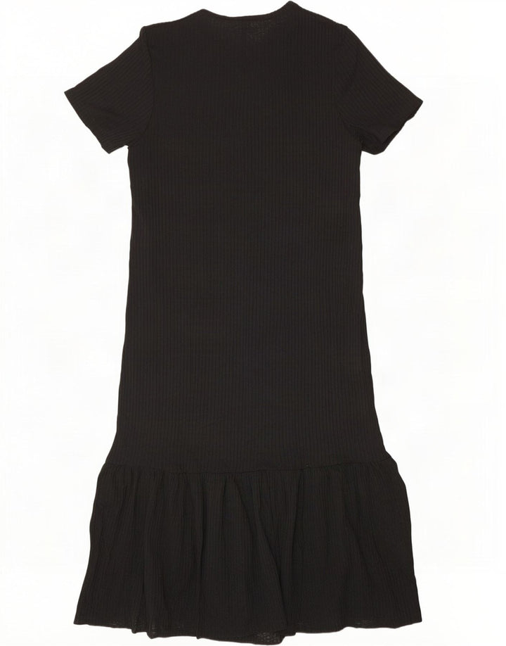 Zara Damen Maxikleid UK 10 Small Schwarz