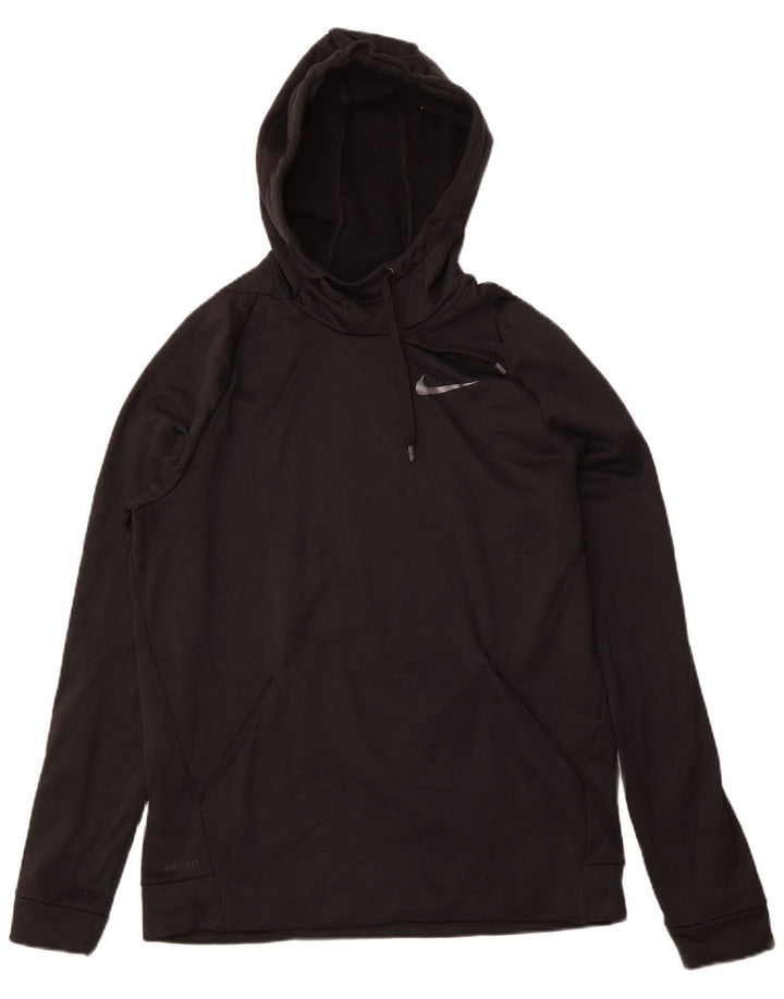 NIKE Herren Dri Fit Kapuzenpullover Mittelschwarzes Polyester