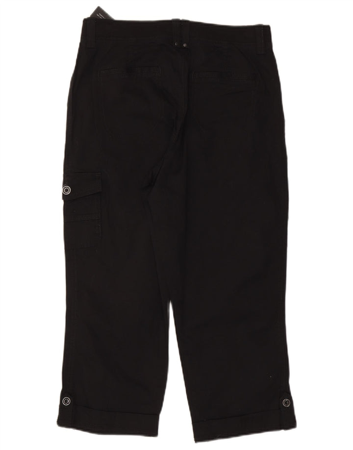 Lee Damen-Caprihose mit mittlerer Leibhöhe und entspannter Passform, US 8, M, W30, L21, Schwarz
