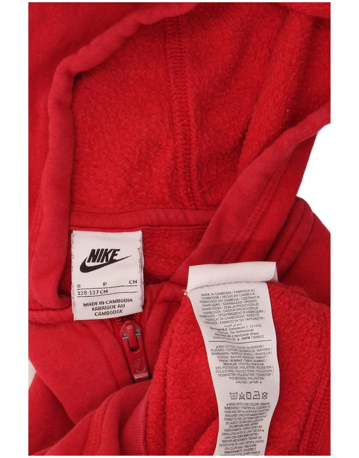 NIKE Liverpool Zip Hoodie-Pullover für Jungen, 8–9 Jahre, Größe S, rote Baumwolle